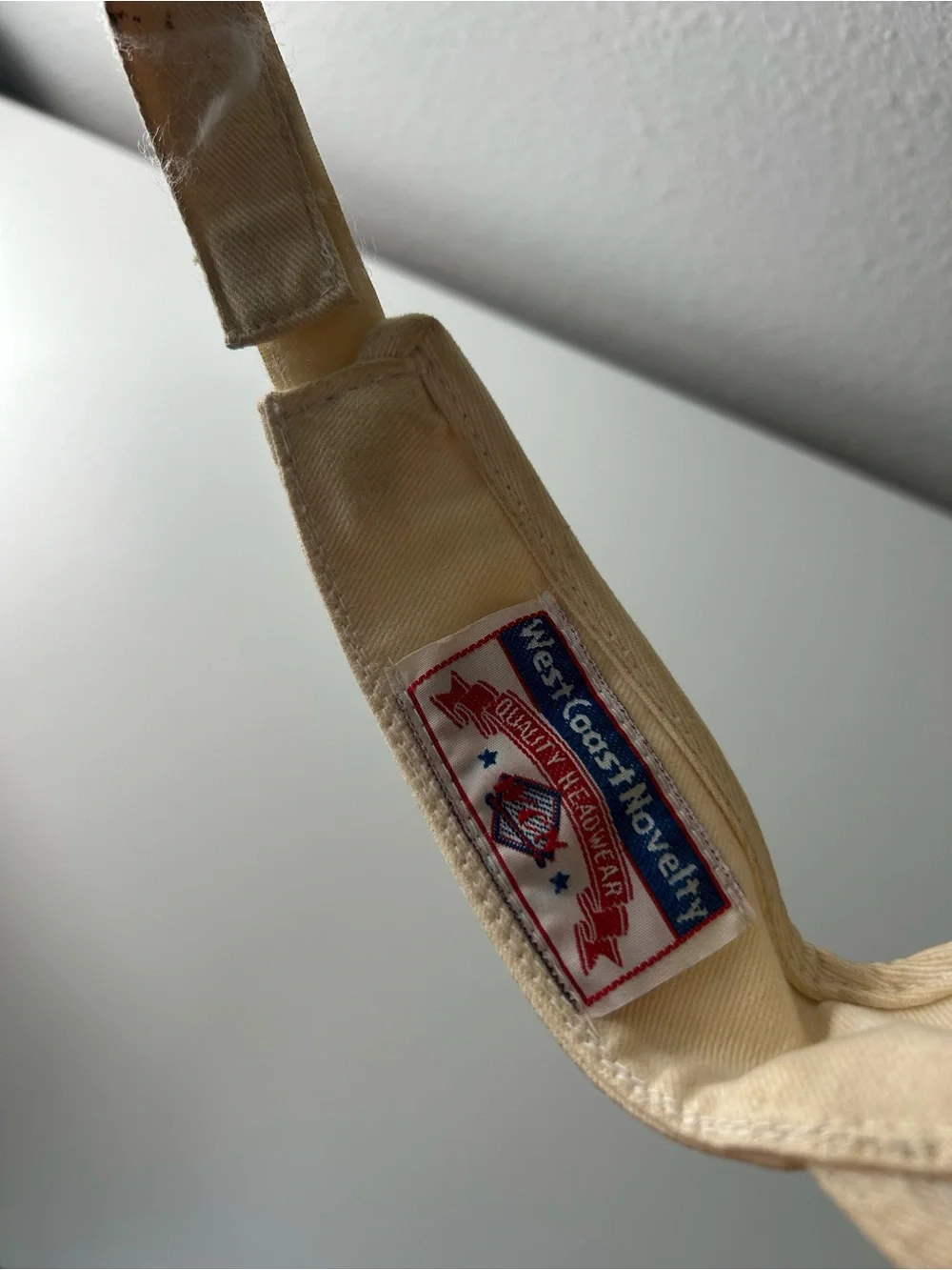 Vintage Cal Berkeley Golden Bears Embroidered Script Sun Visor - Cream/Beige